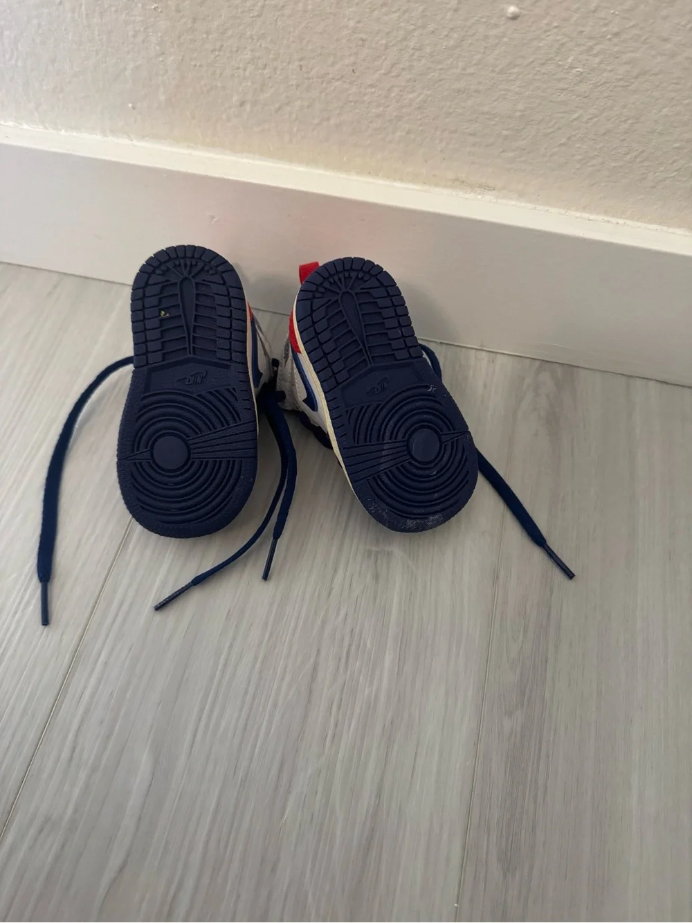 Jordan Kids Red, Navy & Cream High-Top Sneakers